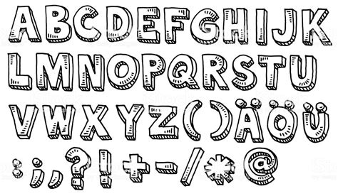 şekilli alfabe yazıları